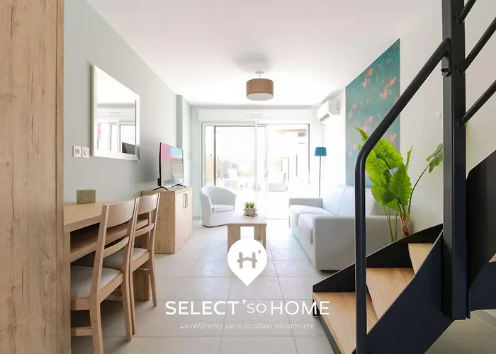 Select'so - Au Poseidon - Duplex 6 Personnes, Parking Prive, Piscine, Animaux Admis - Pos-b